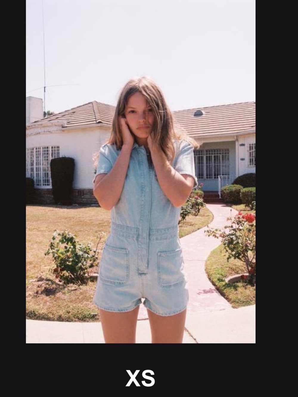 Zara ‘70S DENIM JUMPSUIT Romper XS